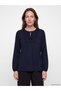 Trendy Picks from Kübra Butik: Tie-Detail Blouse with Embroidered Collar