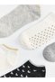 Trendy Picks from Kübra Butik: Embroidered Women's Ankle Socks, Pack of 5 - 3