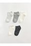 Trendy Picks from Kübra Butik: Embroidered Women's Ankle Socks, Pack of 5 - 2
