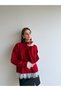 Knitted Sweater with Lace Sleeves and Lace Skirt - 2