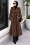 Moscow Melton Coat TSD260382 Bitter Coffee - 4