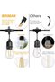 Outdoor String Lights 36FT with 12Pcs E27 Sockets Warm White 2700K - 5