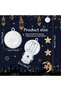 2 Pcs Moon Star Window Lights Set,LED Light Decorations with Suction Cup,Window Silhouette Moon LED - 5