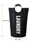 90L Large Laundry Basket,Collapsible Freestanding Tall Clothes Hamper - 3
