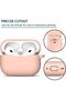 for AirPods Pro 2 Case Soft Silicone -Sand Pink - 2