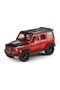 Brabus G Pull-Back Model Car Jeep with Opening Doors, Die-Cast Metal, Sound and Lights, 1:24 Scale, Burgundy - 4