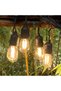 Outdoor String Lights 36FT with 12Pcs E27 Sockets Warm White 2700K - 4