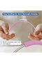 Lindoro-XH 2-Pack Silicone Straw Cleaner Brush, Extra-Long, Bendable Blue - 4