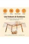Clear Plastic Tablecloth, for Rectangle Dining Table, Table Coth Waterproof Cover PVC Protector Oil- - 7