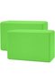 2 Pcs Fruit Green Yoga Block – Supportive, Soft Non Slip Foam Surface, Supportive, Lightweight, Odor