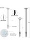 4 Pcs Outdoor Solar Walkway Lights, Warm White - 4