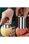 Apple Core Tool with Spiral Drill, Stainless Steel Apple Core Remover with 6 Size Adjustable Opening - 3