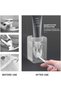 Wall Mounted Automatic Toothpaste Dispenser, No-Drill Adhesive Installation, Food Grade Plastic for - 7