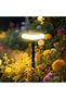 4 Pcs Outdoor Solar Walkway Lights, Warm White - 6