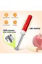 2 PCS Apple Corer, Handheld Fruit Core Remover, Peeler and Deseeder Tool, Manual Seed Extraction Dev - 6