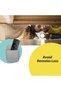 Remote Control Holder Wall Mount, 4PCS Adhesive Plastic Organizer, No Drilling Storage Box for Phone - 4
