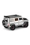 Brabus G Pull-Back Model Car Jeep with Opening Doors, Die-Cast Metal, Sound and Lights, 1:24 Scale, Gray and Black - 5