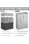 2-Pack Large Laundry Basket,Freestanding＆Waterproof Laundry Hamper, Collapsible Tall Clothes Hamper - 4