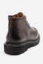 Men's Thick Sole Lace-Up Boot, Genuine Leather, DARIAN BROWN - 3