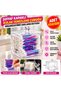 Ear Swab Organizer Storage Box with Transparent Lid (price per unit)