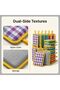 10 قطع من إسفنجات غسيل الأطباق للمطبخ، إسفنجات تنظيف قوية مزدوجة الجوانب لا تخدش مع حزام تعليق، متينة - 5
