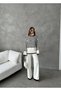 Striped Turtleneck Sweater and Pants Set