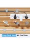 20 Pairs Cable Management,Under Desk Cord Organizer Holder - 2