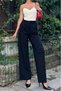 Oversized original cut velcro high-waisted palazzo pants