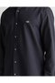 Men's Black Button-Down Collar Logo Shirt - 5
