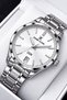Japanese Mechanism Men Wristwatch 3 Atm Water Resistant Silver Color Steel Band Gift Stylish Boxed Dke2122C1 - 3