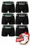 Premium Men's Boxer Briefs 6-Pack – Cotton-Stretch Fabric, Elastic Waistband, Non-Riding Boxer Briefs in 3 Green and 3 Black Colors