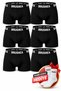 Premium Men's Boxer Briefs 6-Pack – Cotton-Stretch Fabric, Elastic Waistband, Non-Riding Solid Color Boxer Briefs