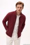 Burgundy Men's Fleece Jacket, Full-Zip, True to Size Fit, 3 Pockets, Outdoor - 4