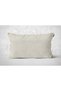 Single Velvet Textured Throw Pillow Cover Light Cream - 2