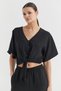 Women's Front Tie Blouse - 5
