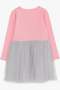 Girl's Long Sleeve Dress Sequined Girl Printed 1.5-5 Years, Pink - 2
