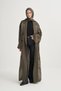 Lumira Premium Floş Abaya Khaki - 3
