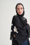 Sira Premium Floş Abaya Black - 4