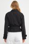 Double-Breasted Collar Trench Coat with Belt and Shoulder Detail - 8