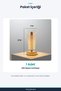 ®   Open Cylindrical Crystal Drop Model Led Table Lamp – Gold Base, Texture - 6