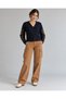 Navy Blue Embroidered Buttoned Jacket Cardigan - 5