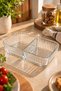 Single-Pane Glass Divided Breakfast and Serving Bowl | For Jam, Olives, Cheese, and Appetizers - 2