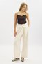 Anvelop Closing Fabric Pants Ecru - 3