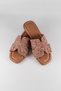 Women's Multi-Knit Straw Genuine Leather Comfortable Daily Slippers - 6