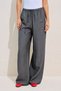 TEKSTURISANE VEZANE PANTALONE SIVE - 5