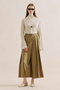 Linen Mixed Crushed Short Blouse Natural - 2
