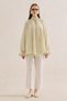 Gi̇peli̇ Linen Balloon Sleeve Blouse Yellow
