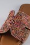 Women's Multi-Knit Straw Genuine Leather Comfortable Daily Slippers