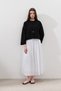 Cotton Crop Long Sleeve Bluz Black - 4