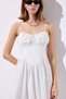 Tightened Corset Dress Ecru - 4